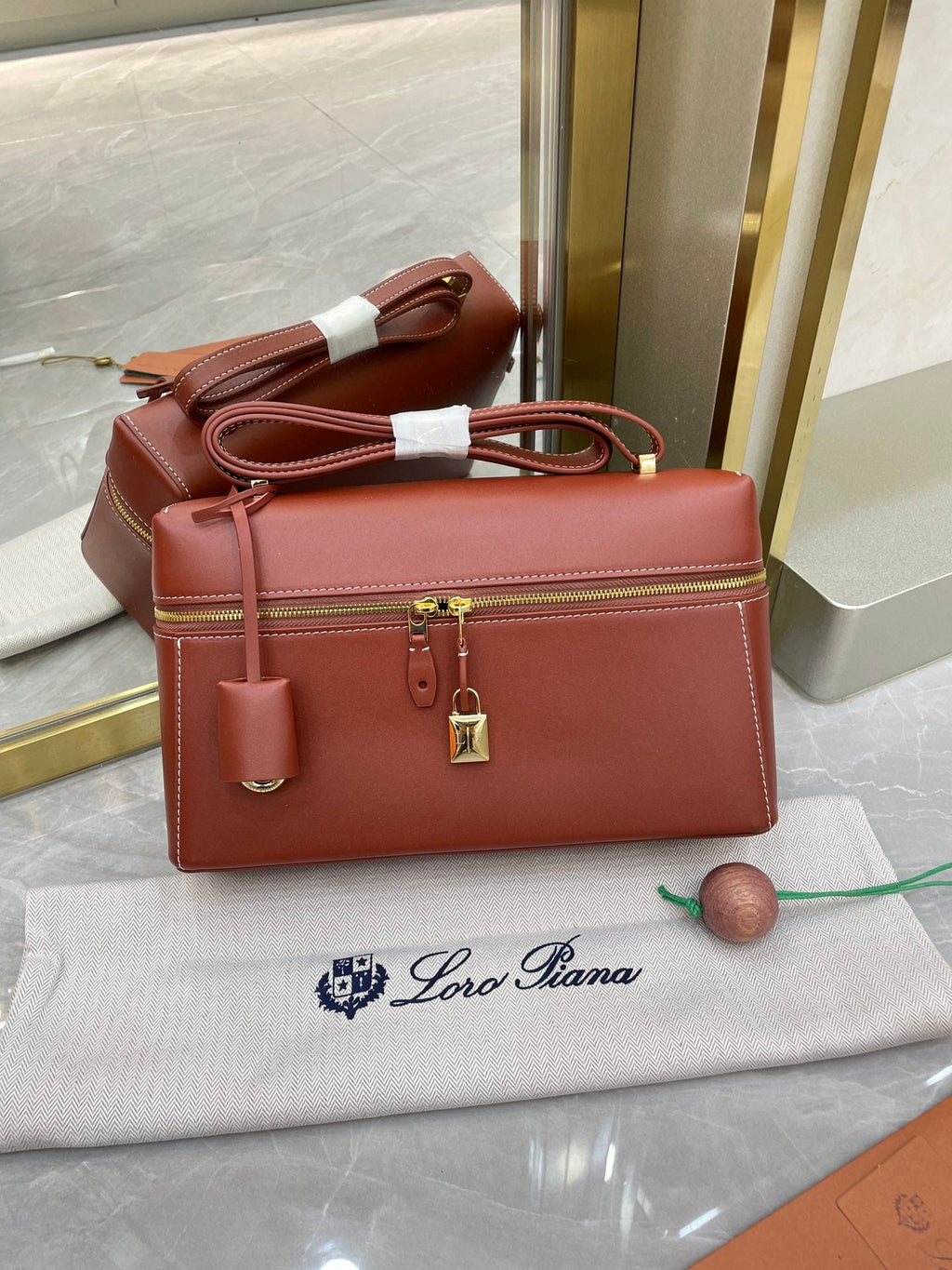 Bolso de cuero Saddle Loro
