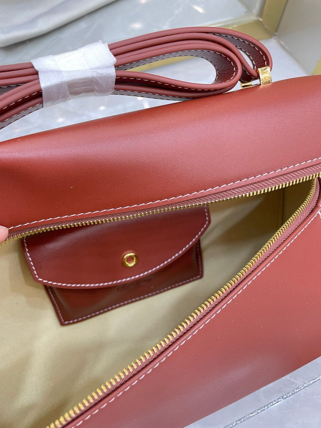 Bolso de cuero Saddle Loro
