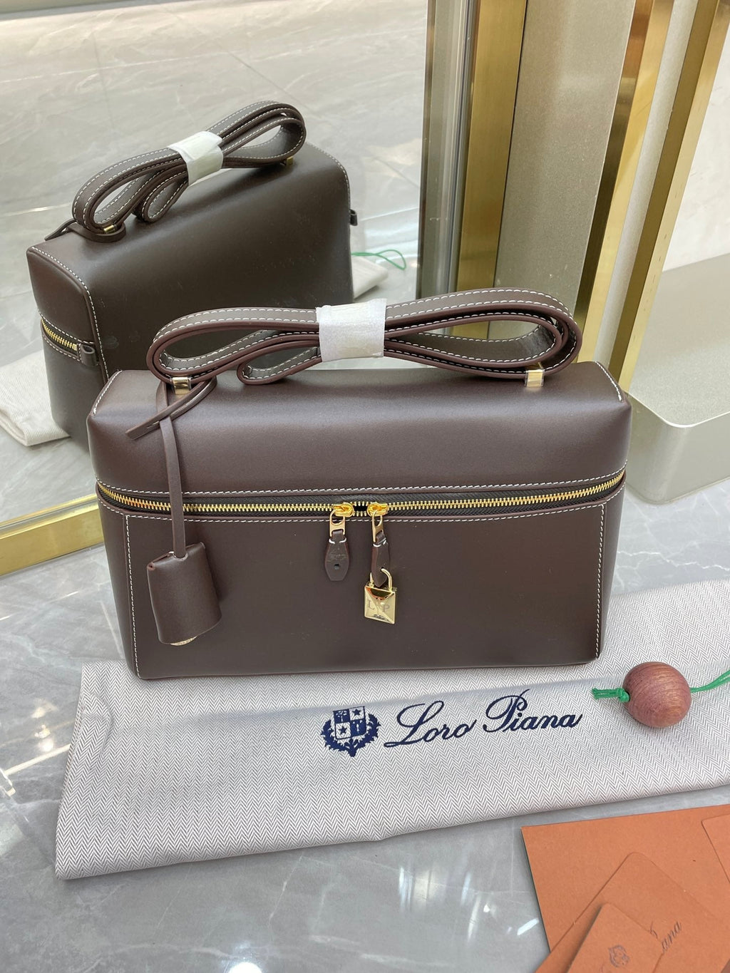 Bolso de cuero Saddle Loro