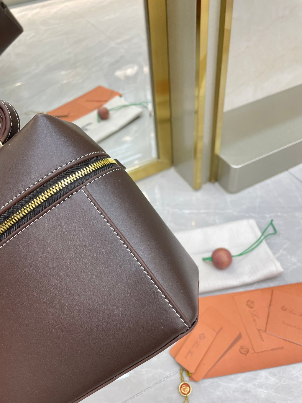Bolso de cuero Saddle Loro