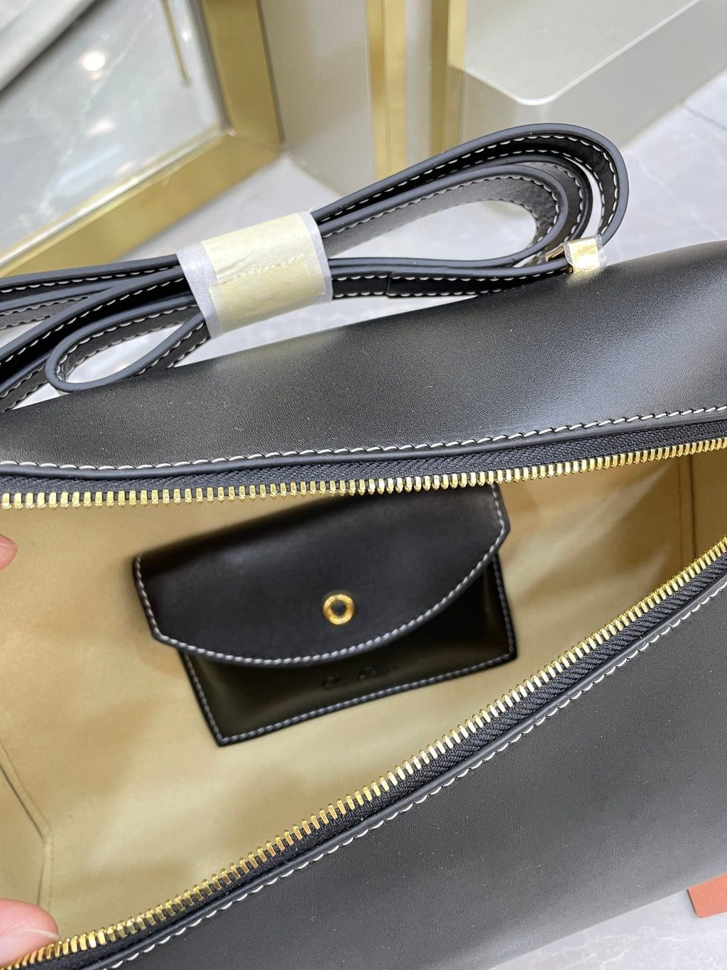 Bolso de cuero Saddle Loro