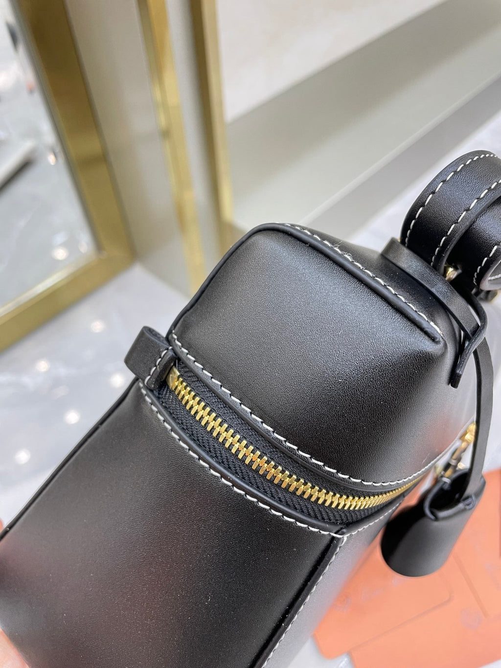 Bolso de cuero Saddle Loro