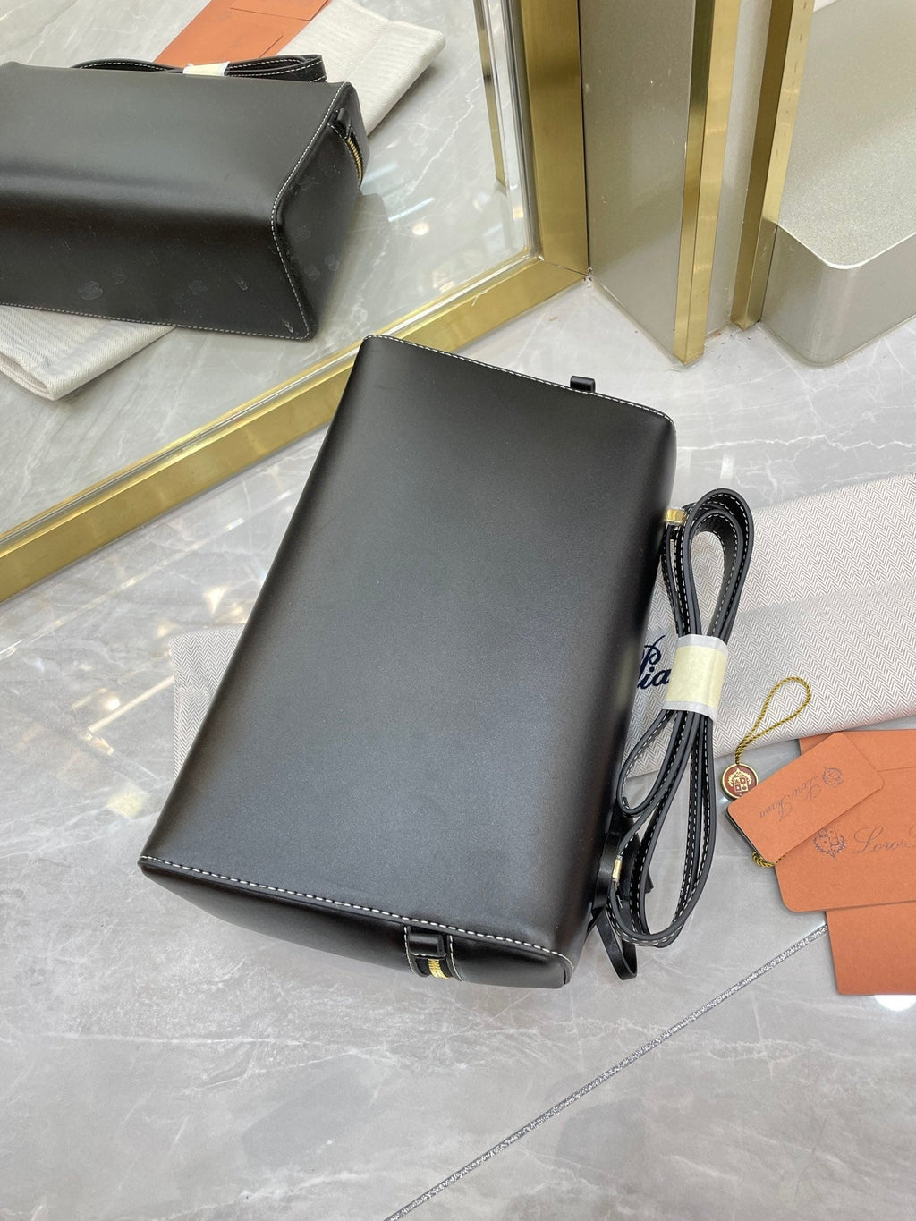 Bolso de cuero Saddle Loro