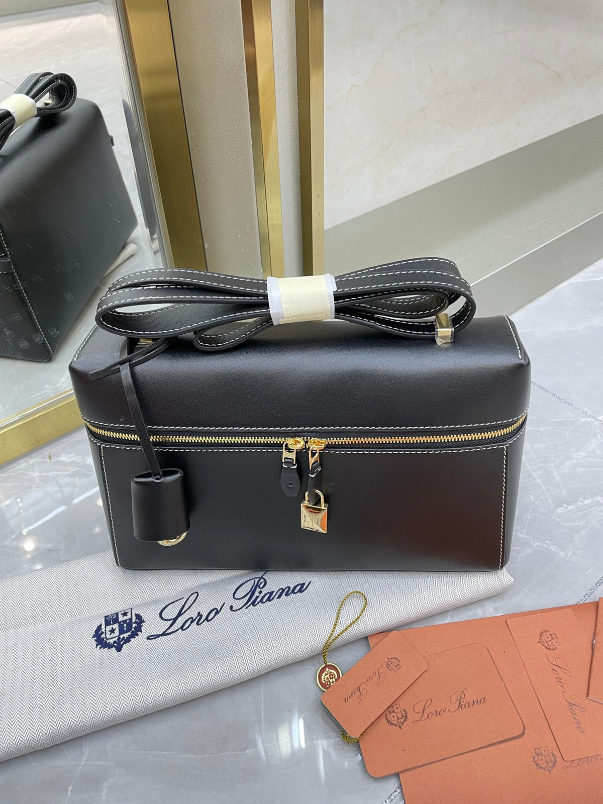 Bolso de cuero Saddle Loro
