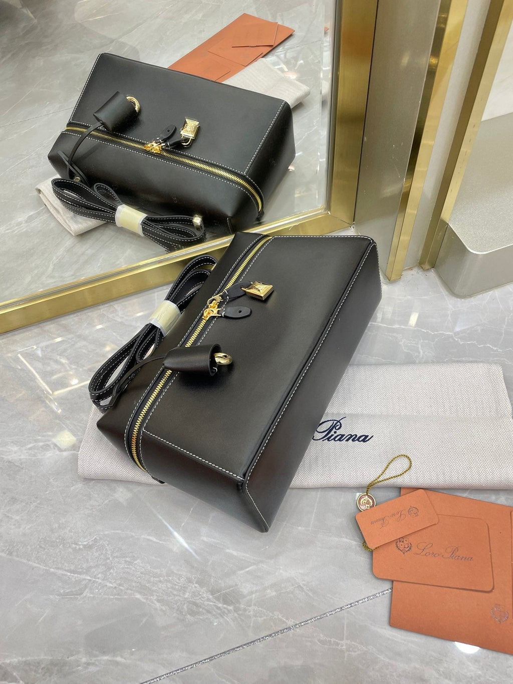 Bolso de cuero Saddle Loro