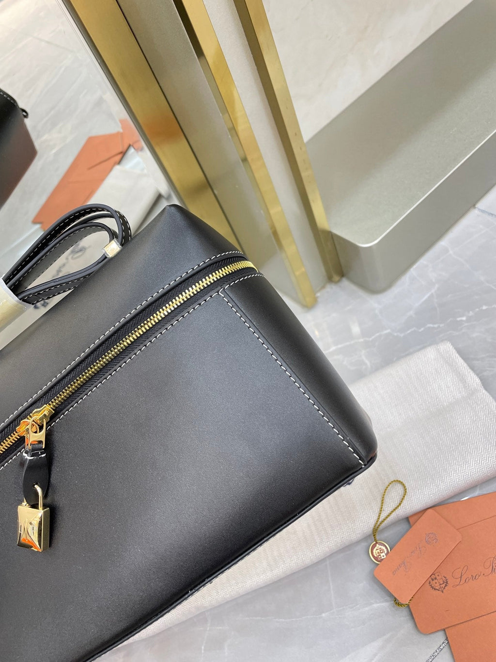 Bolso de cuero Saddle Loro