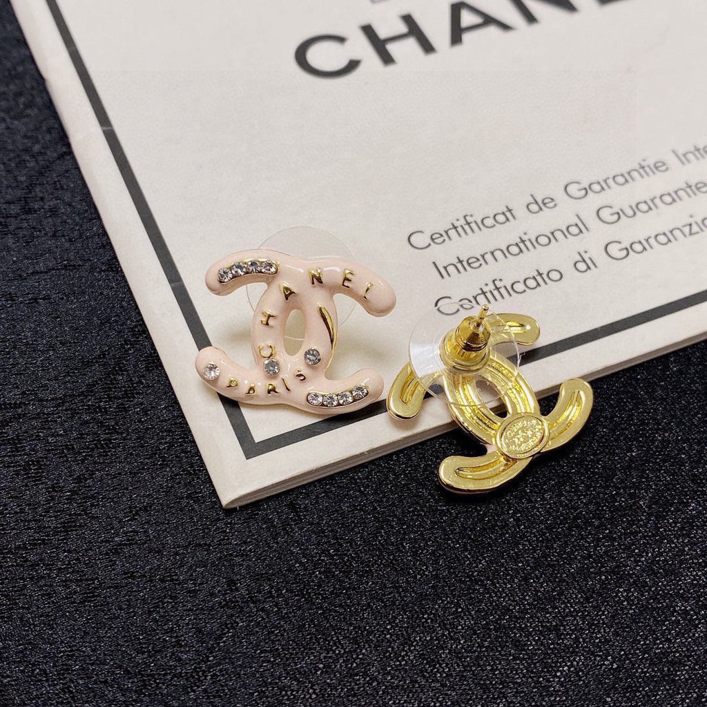 Pendientes rosa claro