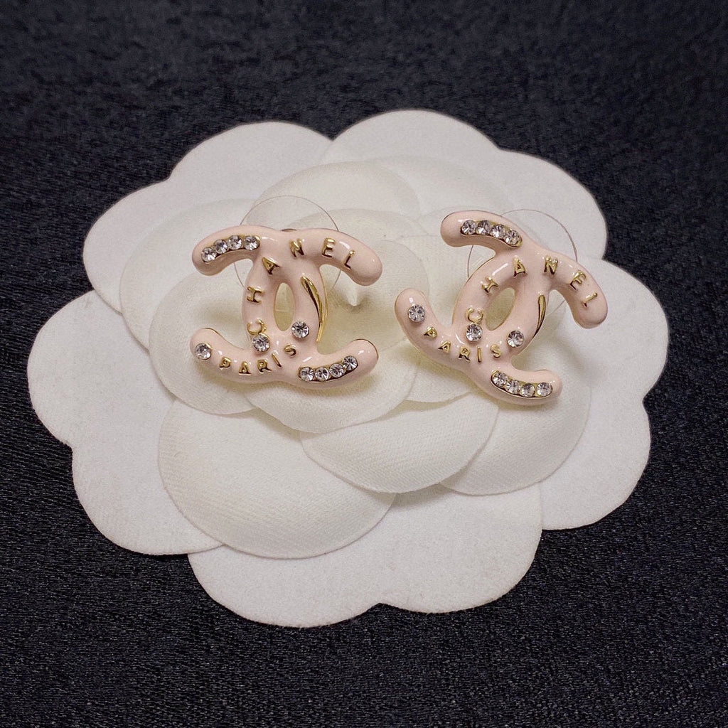 Pendientes rosa claro