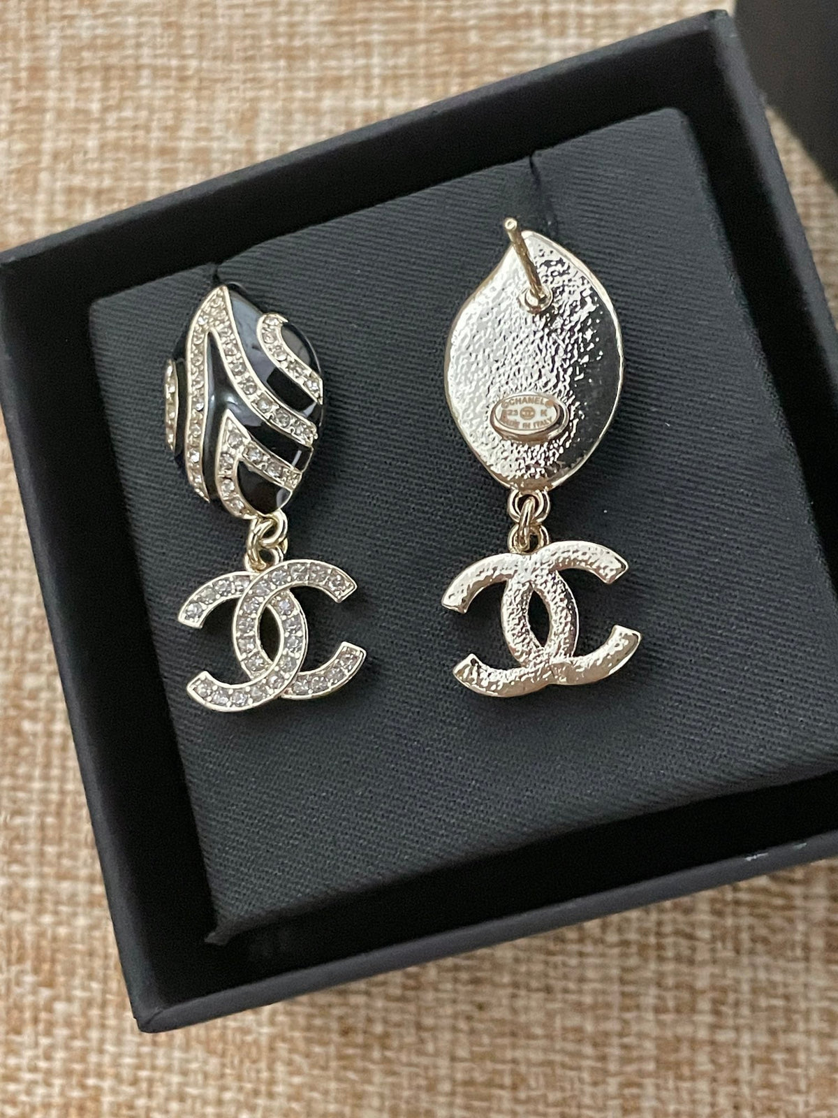Pendientes colgantes de esmalte CC