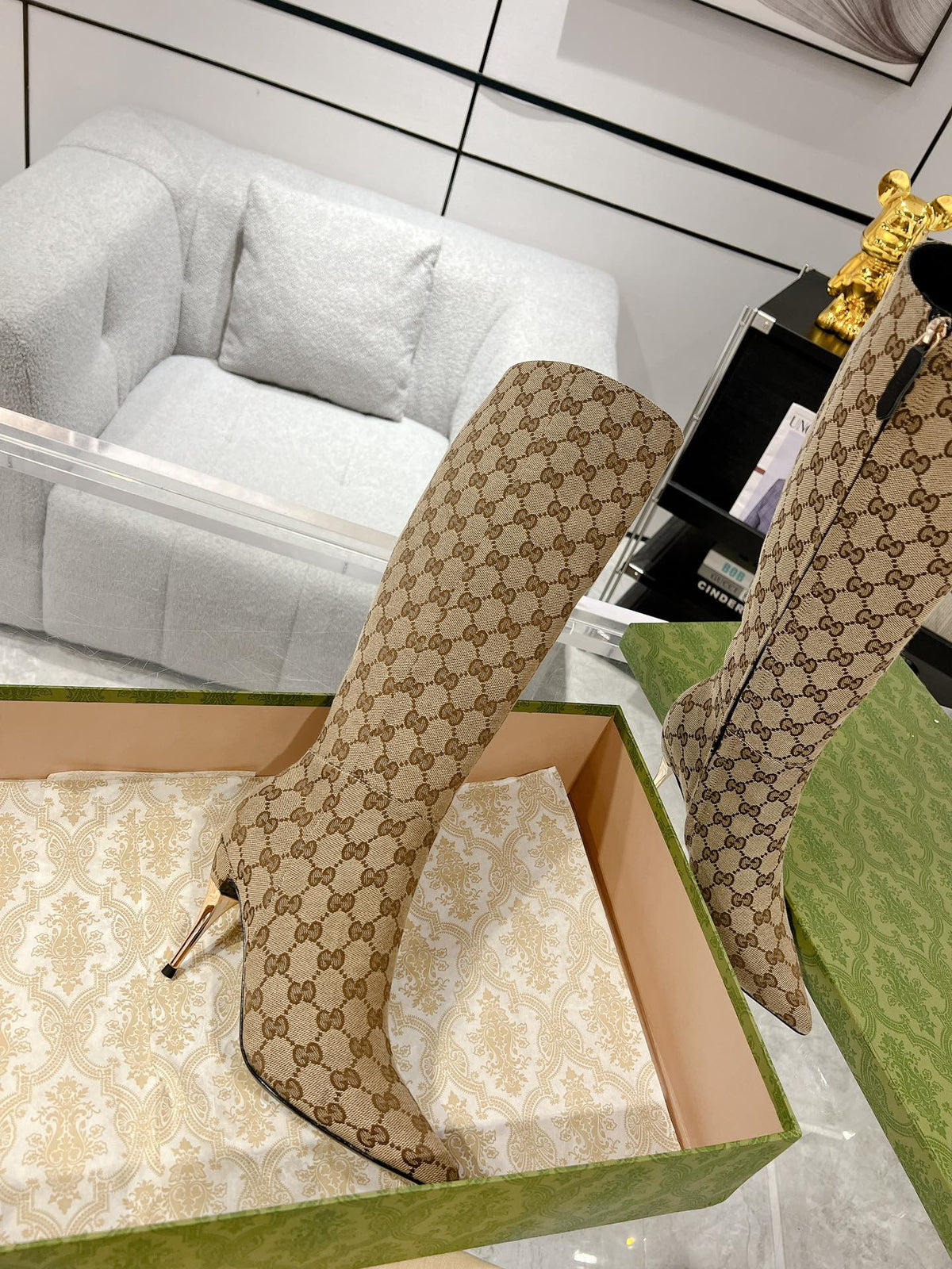 Botines de tacón alto para mujer