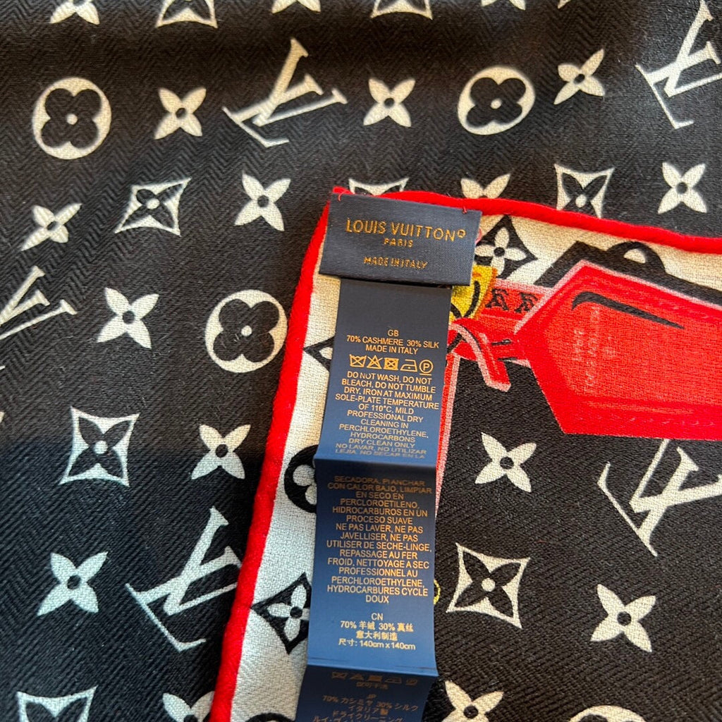 Pañuelo estampado a doble cara