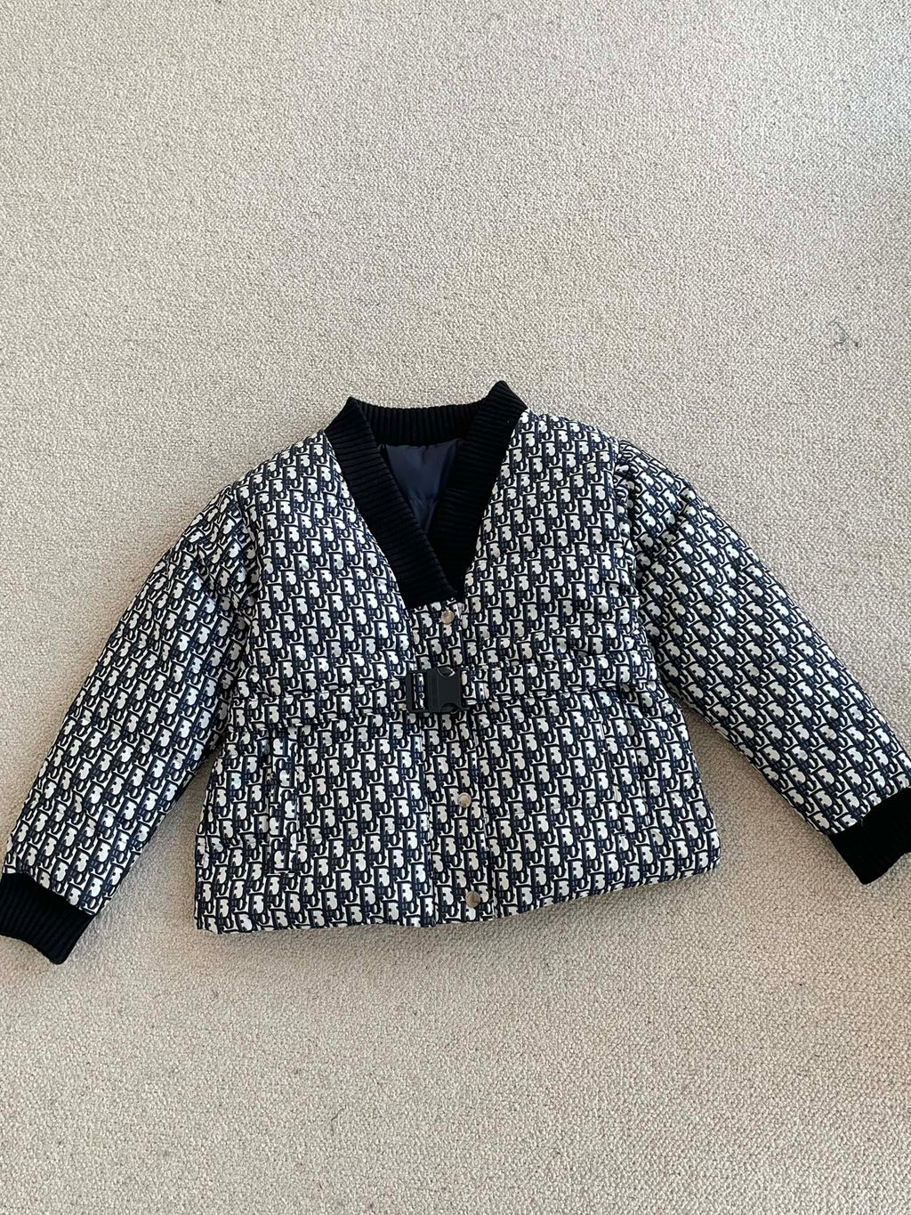 Chaqueta reversible de algodón con cintura elástica