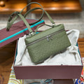 Bolso de mano Loro de piel de avestruz 19