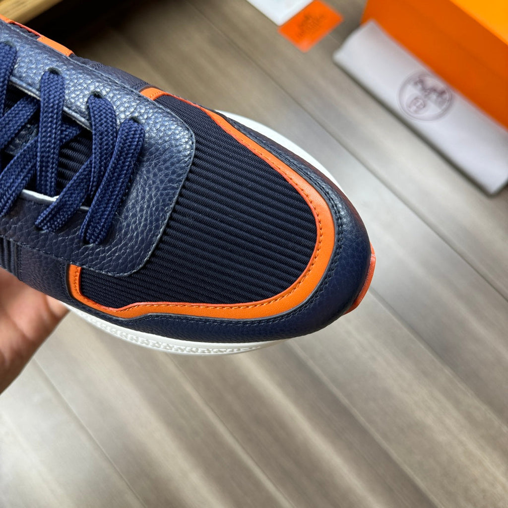Zapatillas de cuero a rayas H
