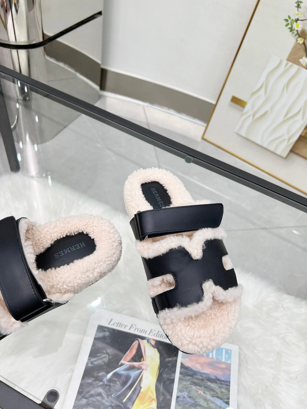 Pantuflas de lana suave