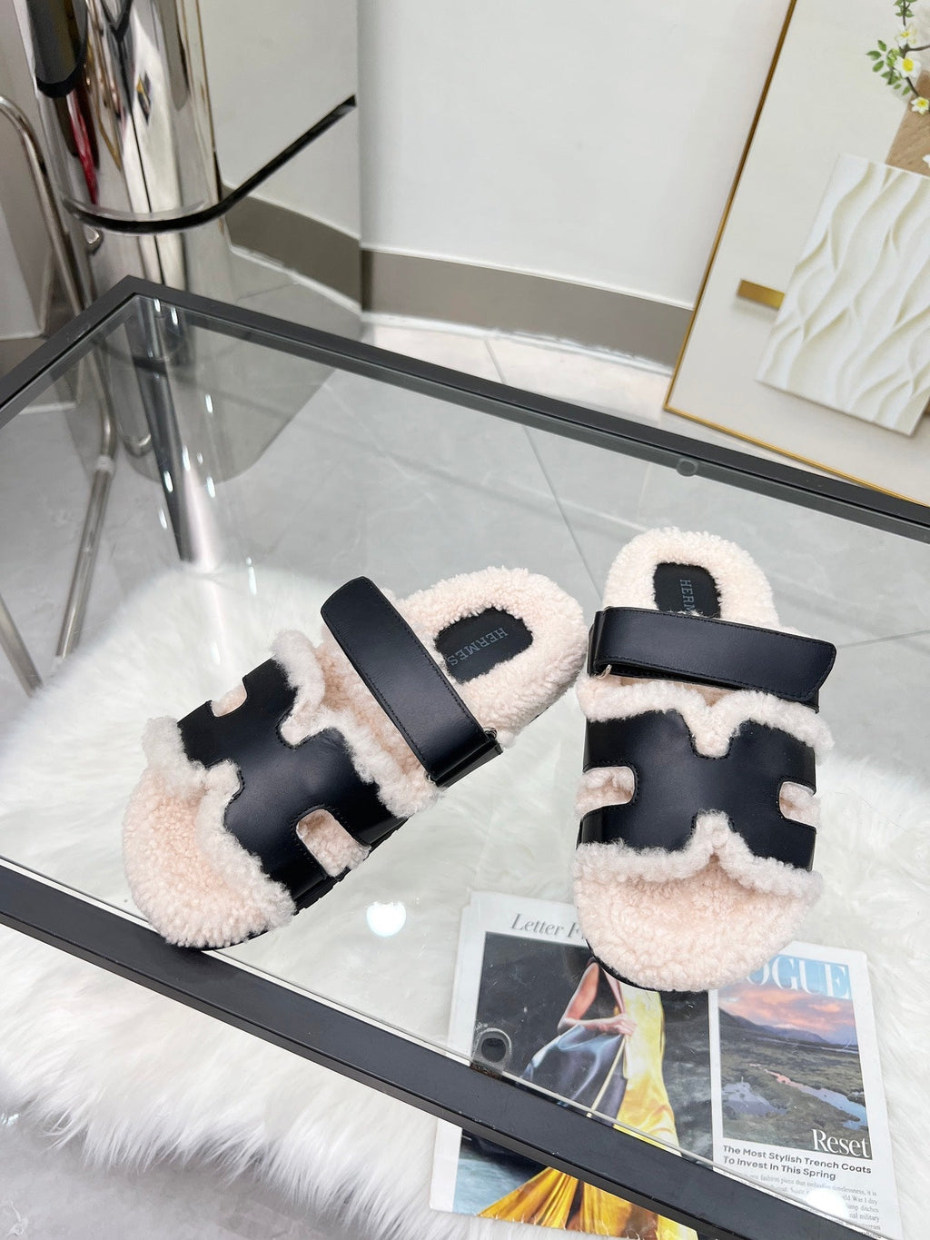 Pantuflas de lana suave