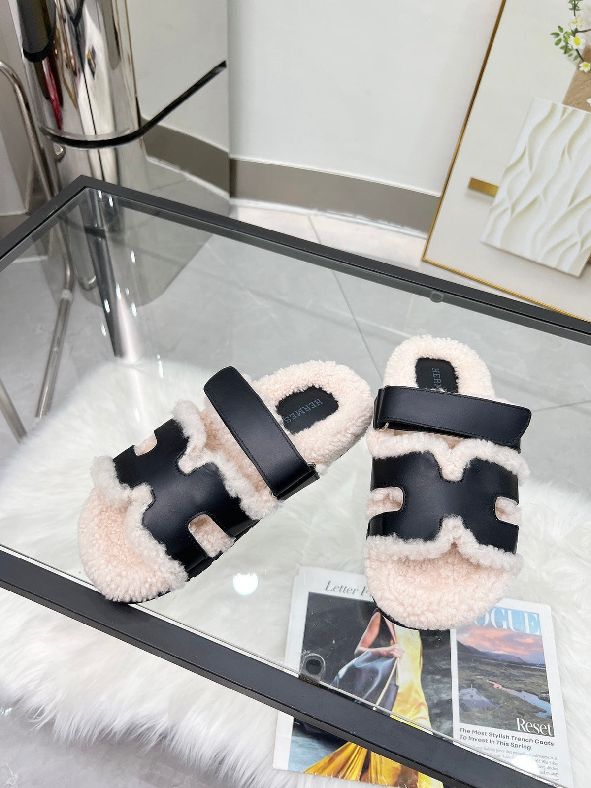 Pantuflas de lana suave