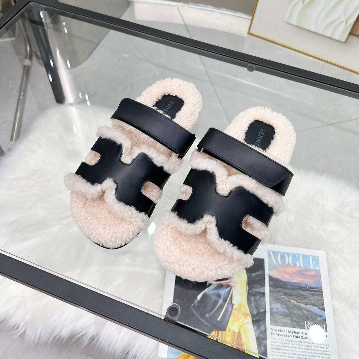 Pantuflas de lana suave