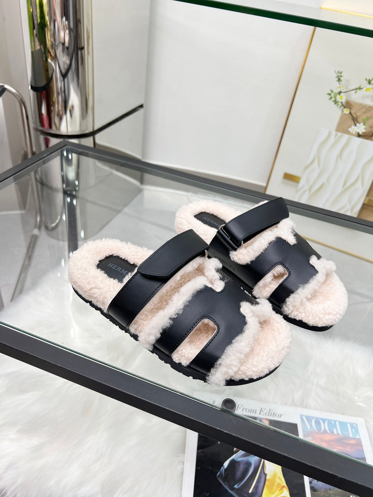 Pantuflas de lana suave