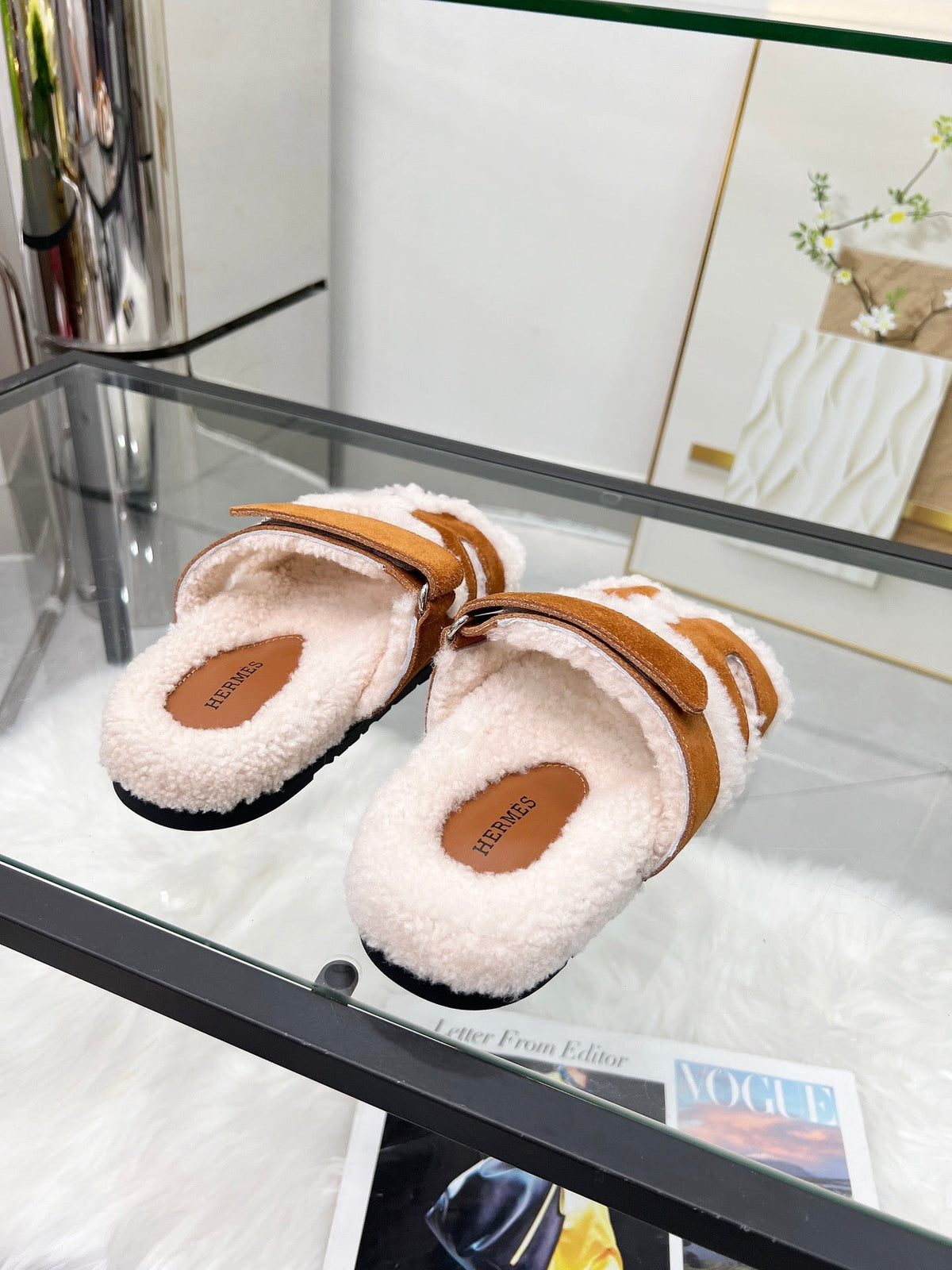 Pantuflas de lana suave