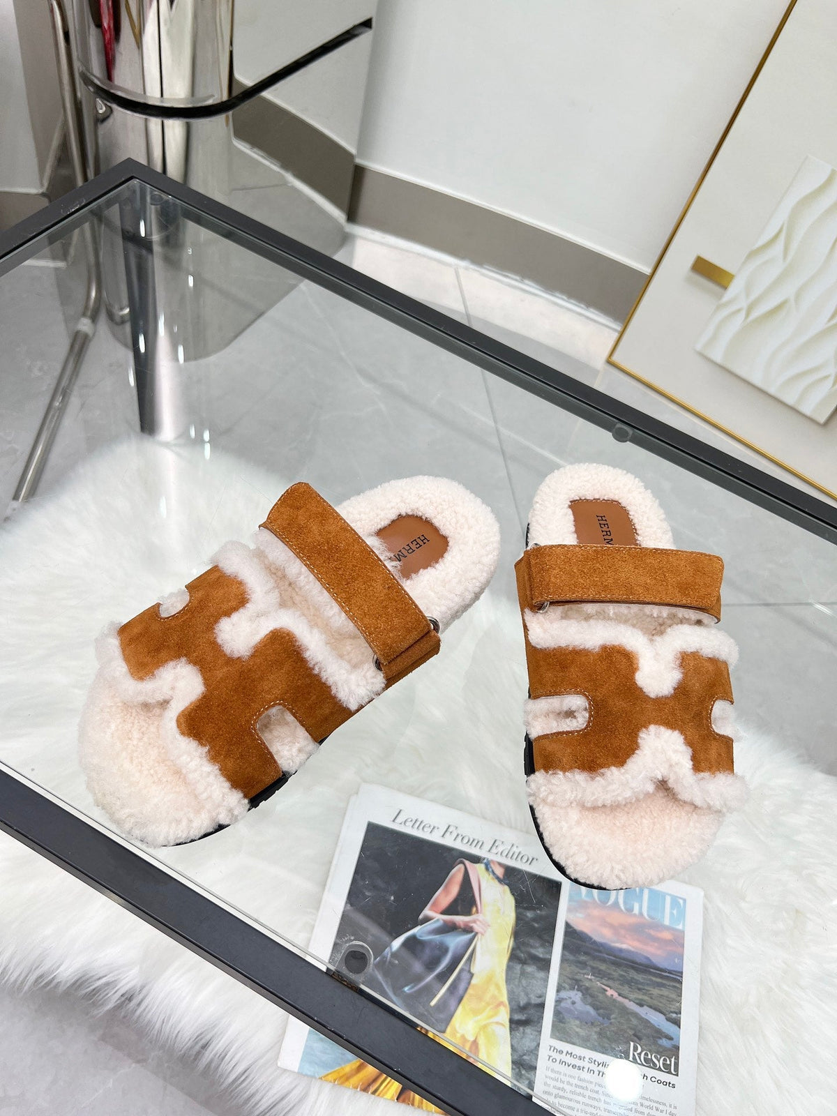 Pantuflas de lana suave