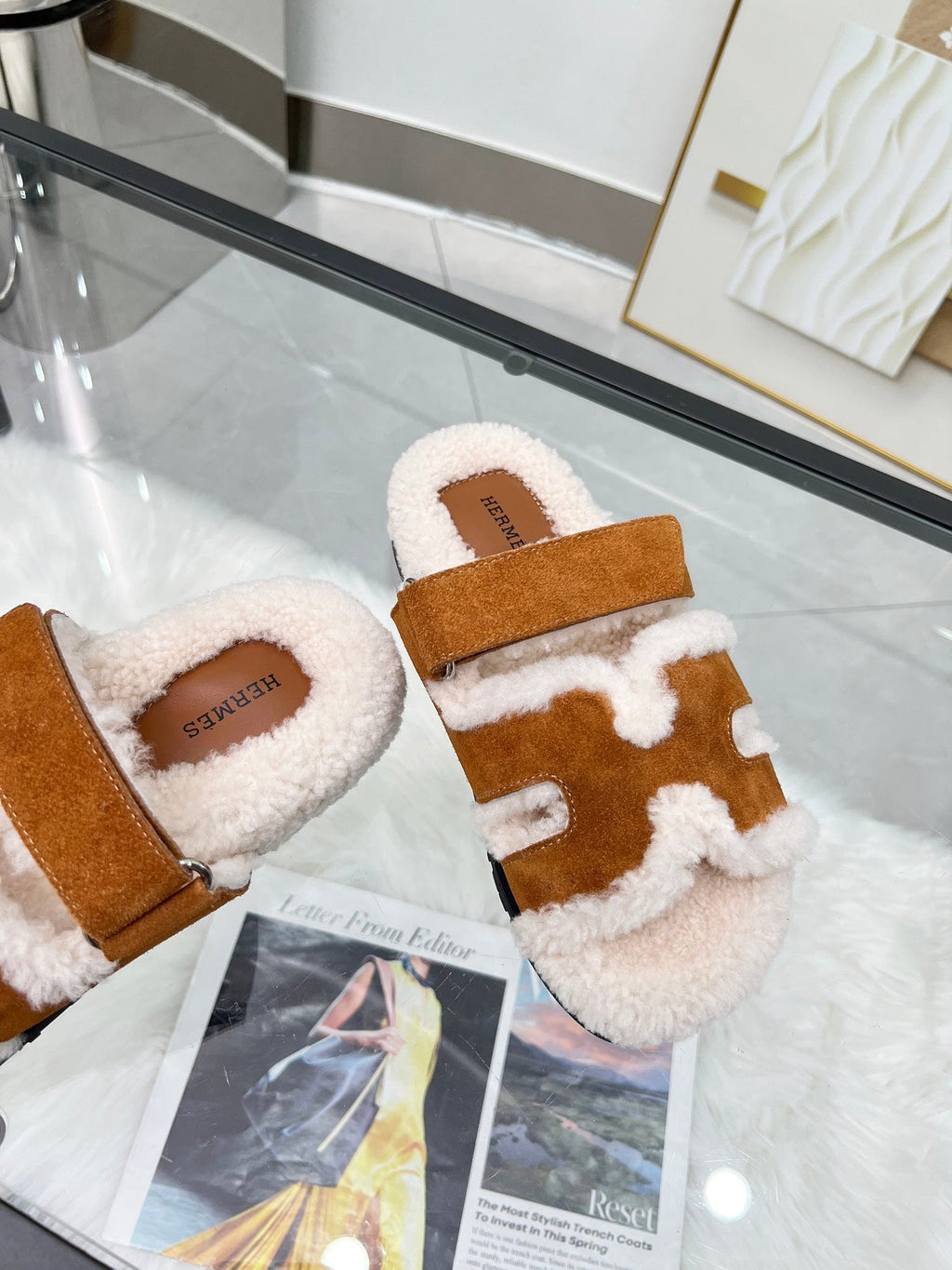 Pantuflas de lana suave
