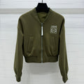 Chaqueta MM color caqui con cremallera