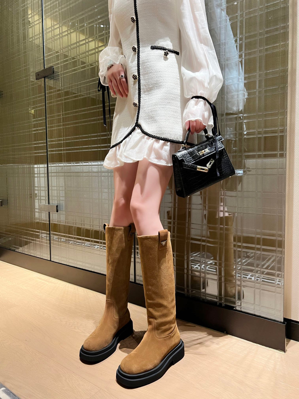 Botas sin cordones para mujer