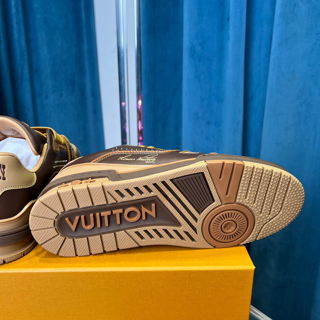 Matching Premium Leather Sneakers
