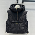 Chaqueta de plumón de nailon con capucha