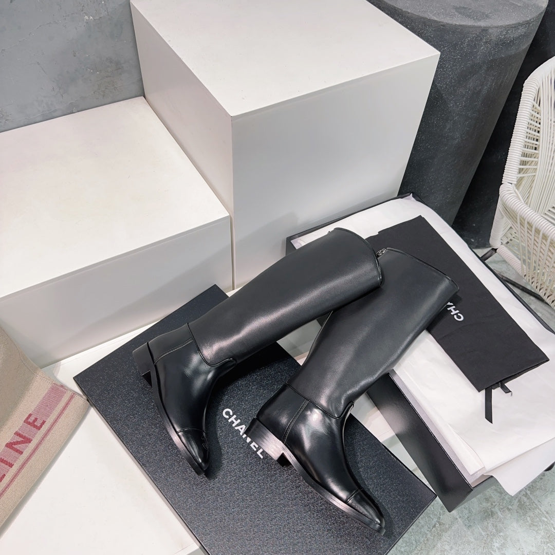 Botas de cuero sin cordones