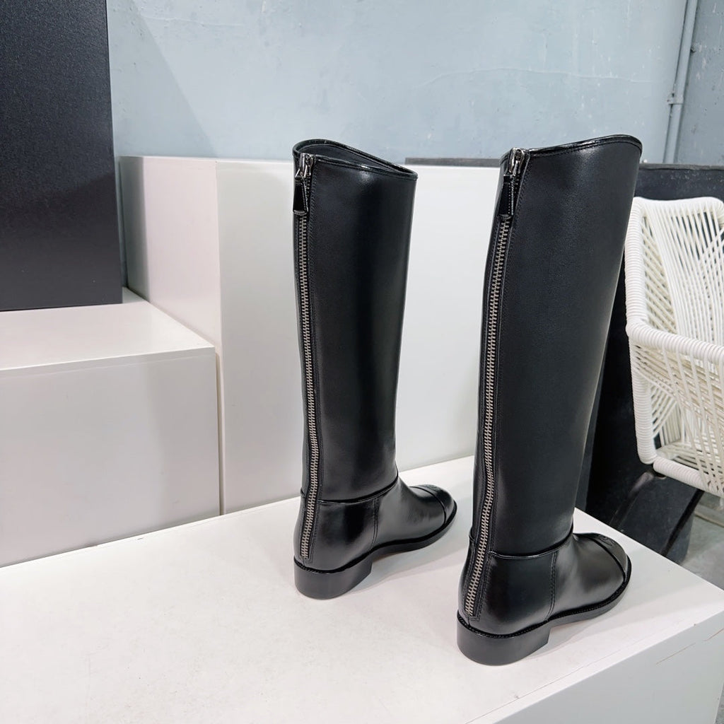 Botas de cuero sin cordones