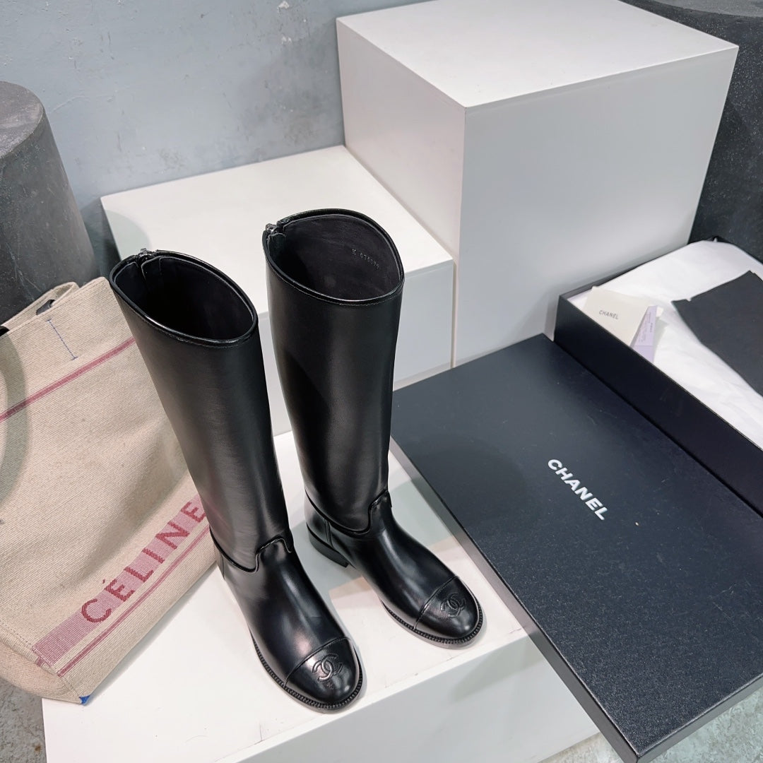 Botas de cuero sin cordones