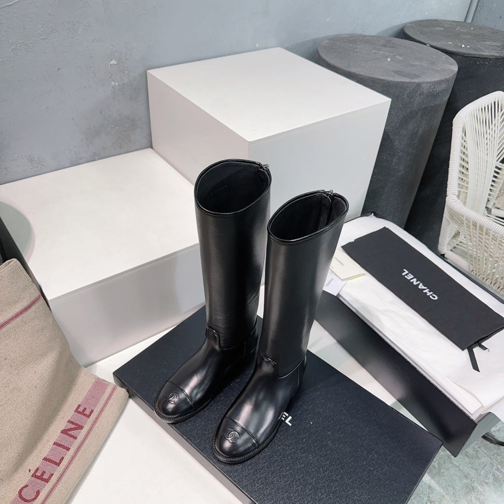 Botas de cuero sin cordones