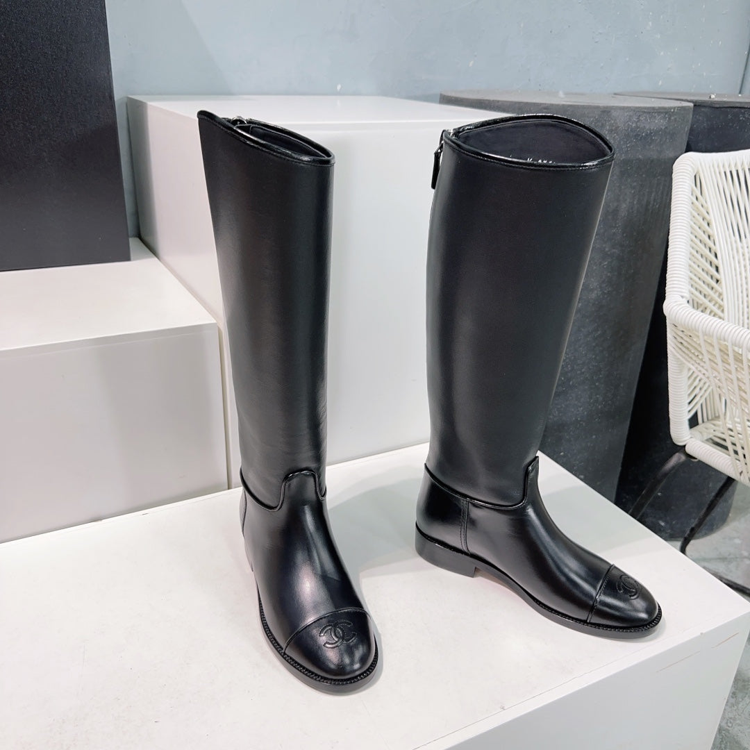 Botas de cuero sin cordones