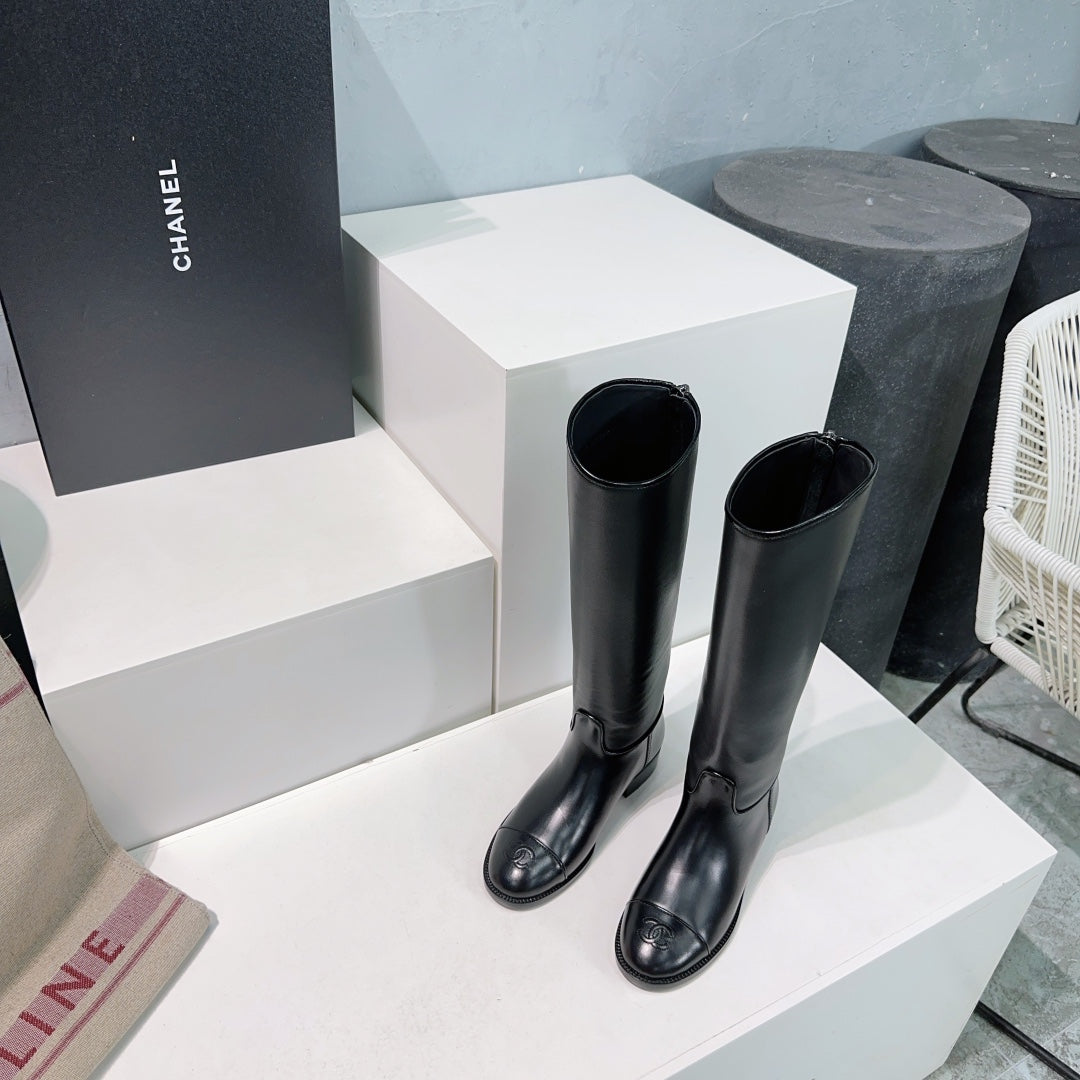 Botas de cuero sin cordones