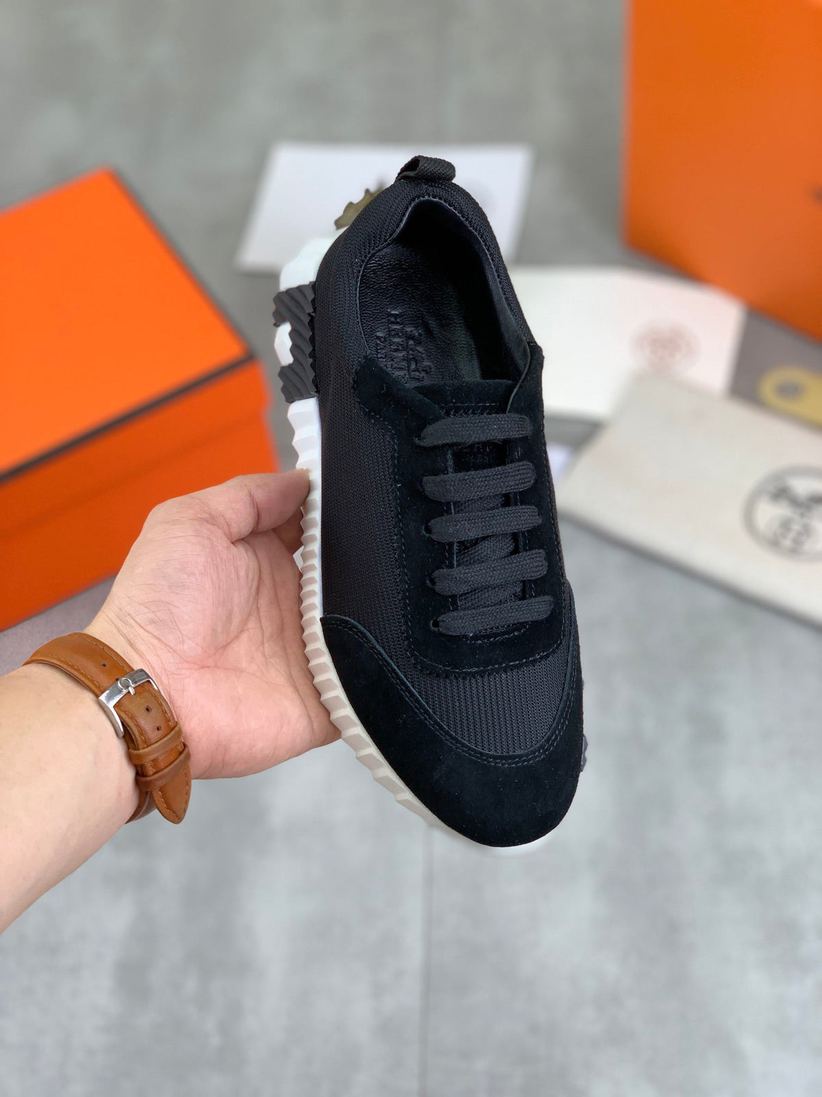 Zapatillas de cuero a rayas H