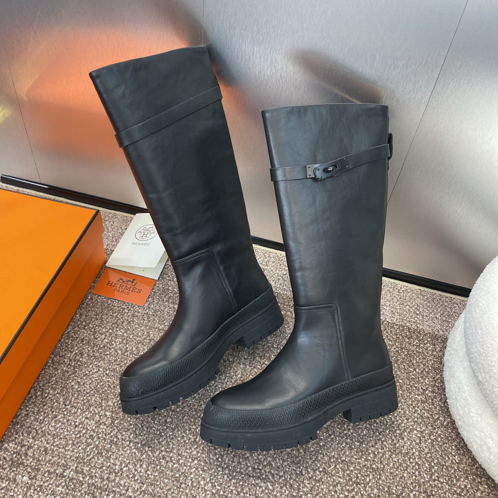 Botas con hebilla estilo punk