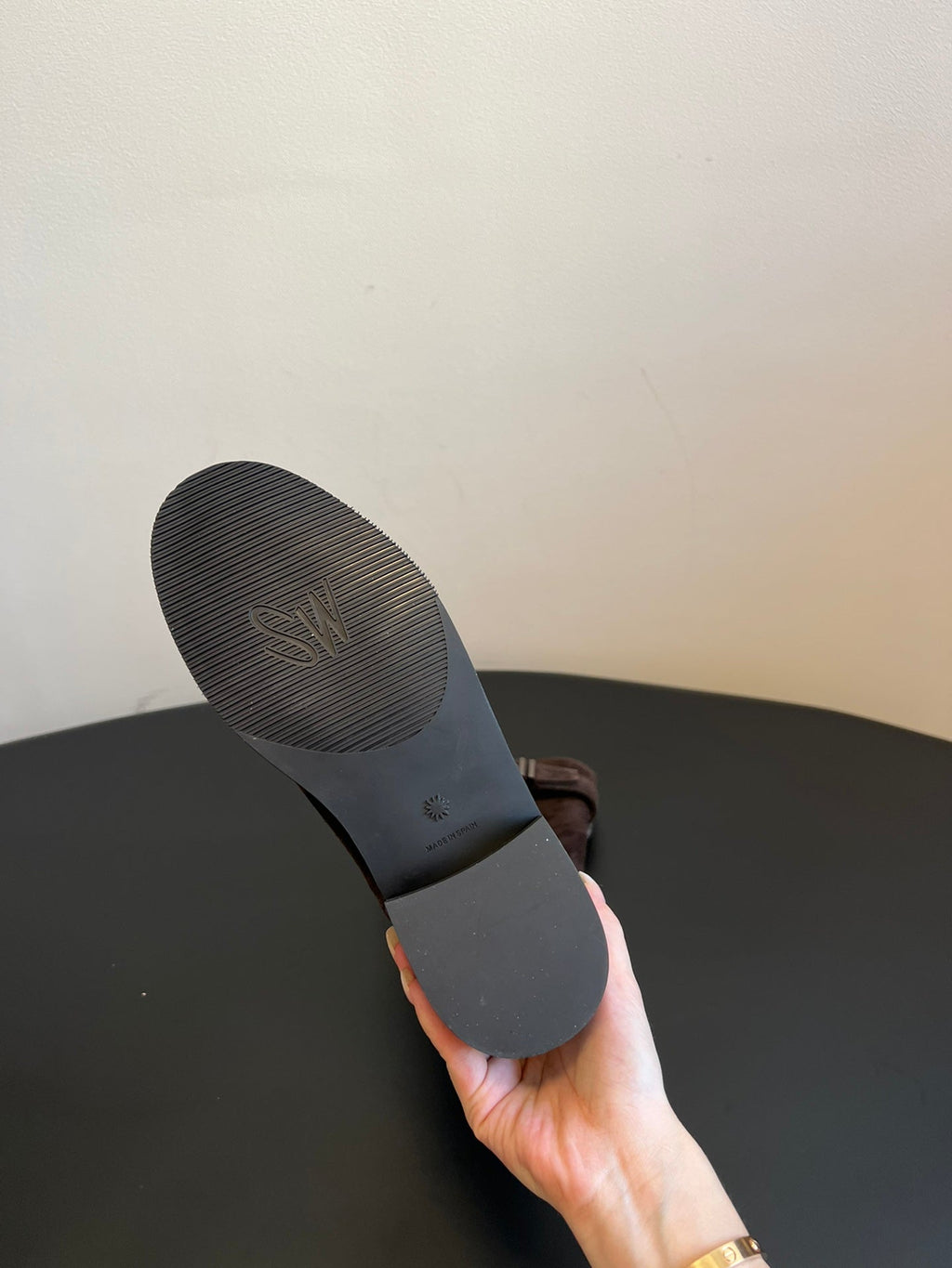Botas altas de piel para mujer con hebilla