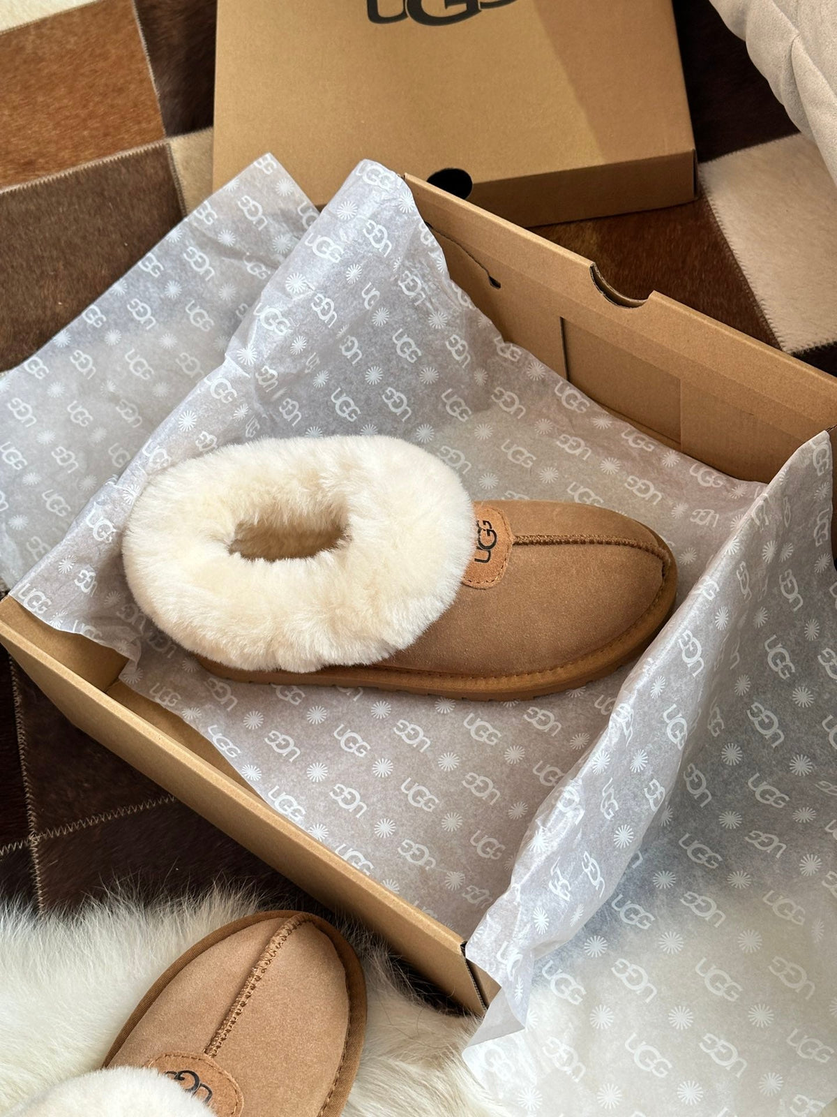 Botas bajas de borrego para mujer