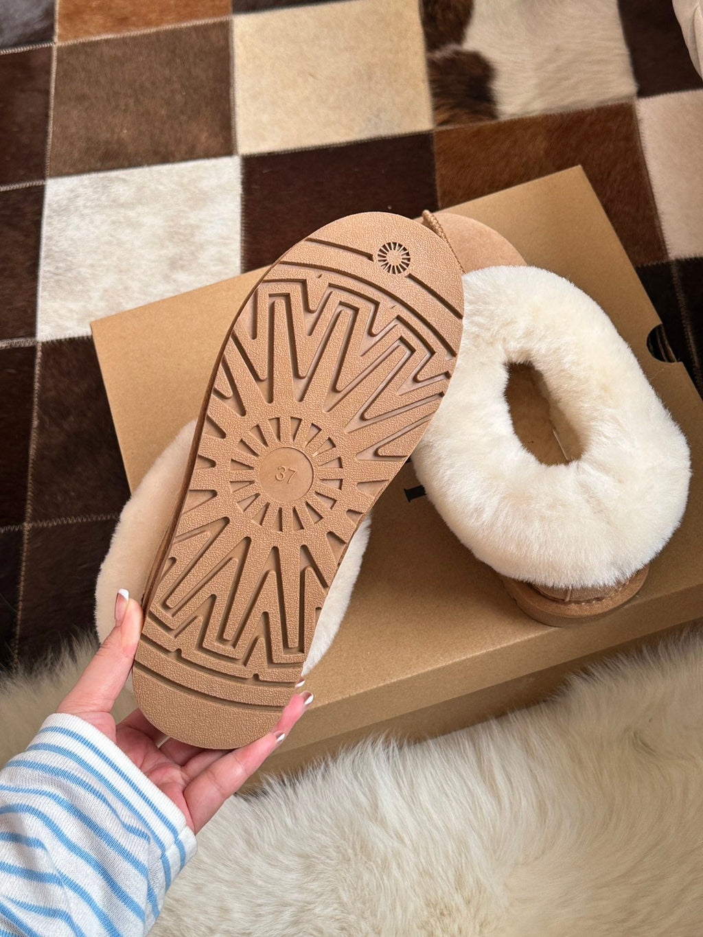 Botas bajas de borrego para mujer