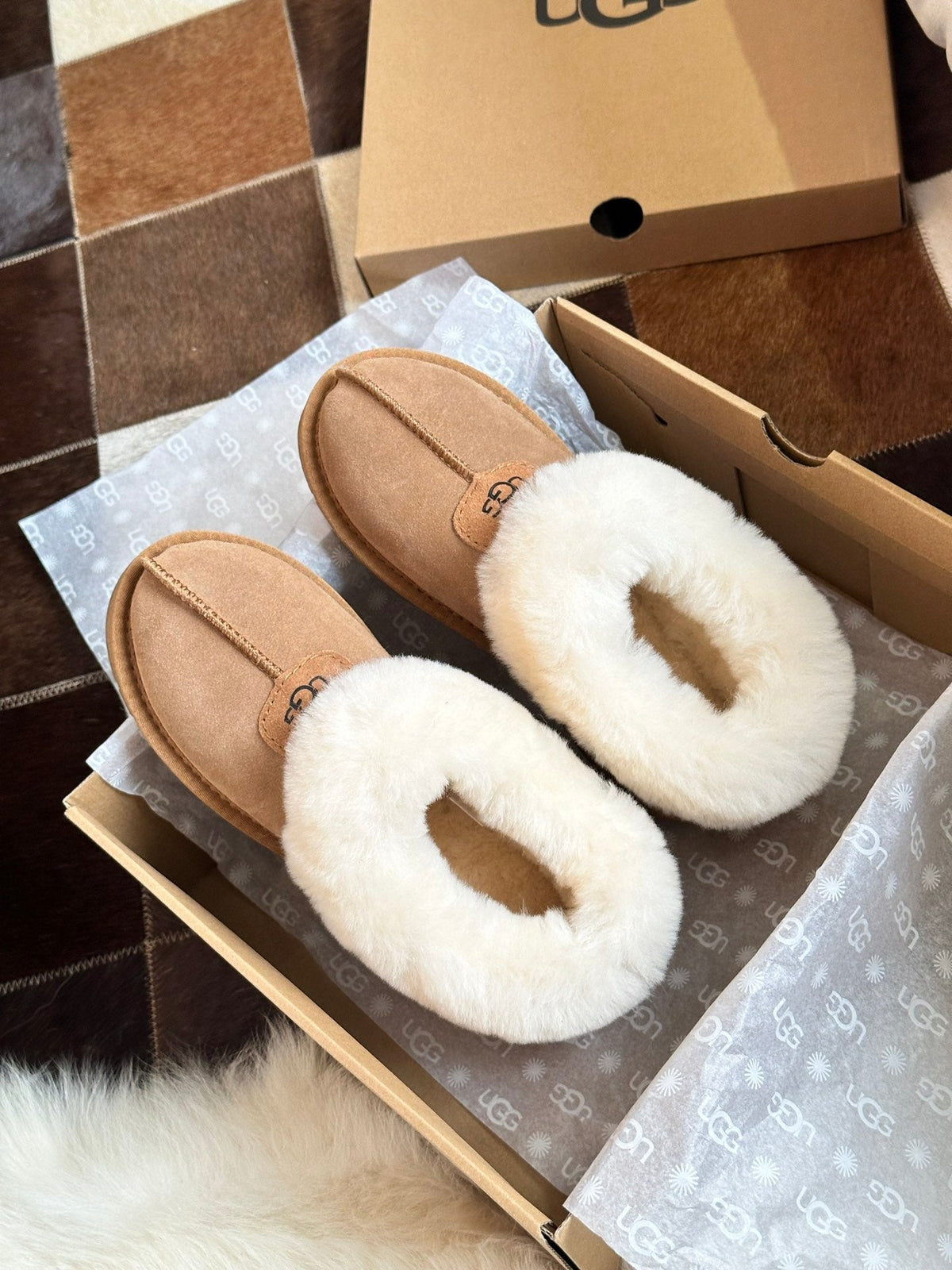 Botas bajas de borrego para mujer