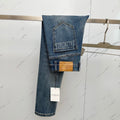 Pantalones vaqueros de mezclilla lavada de diseñador para hombre