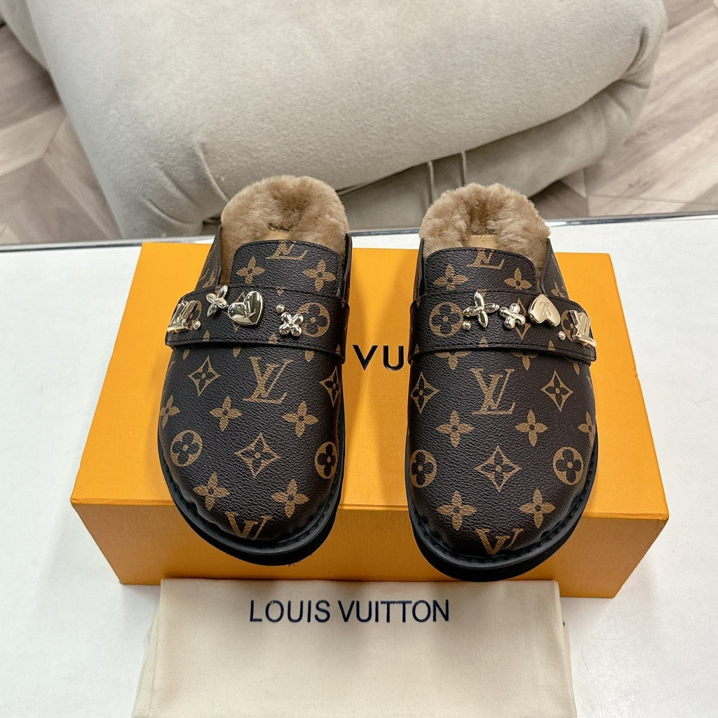 Pantuflas planas de invierno para mujer