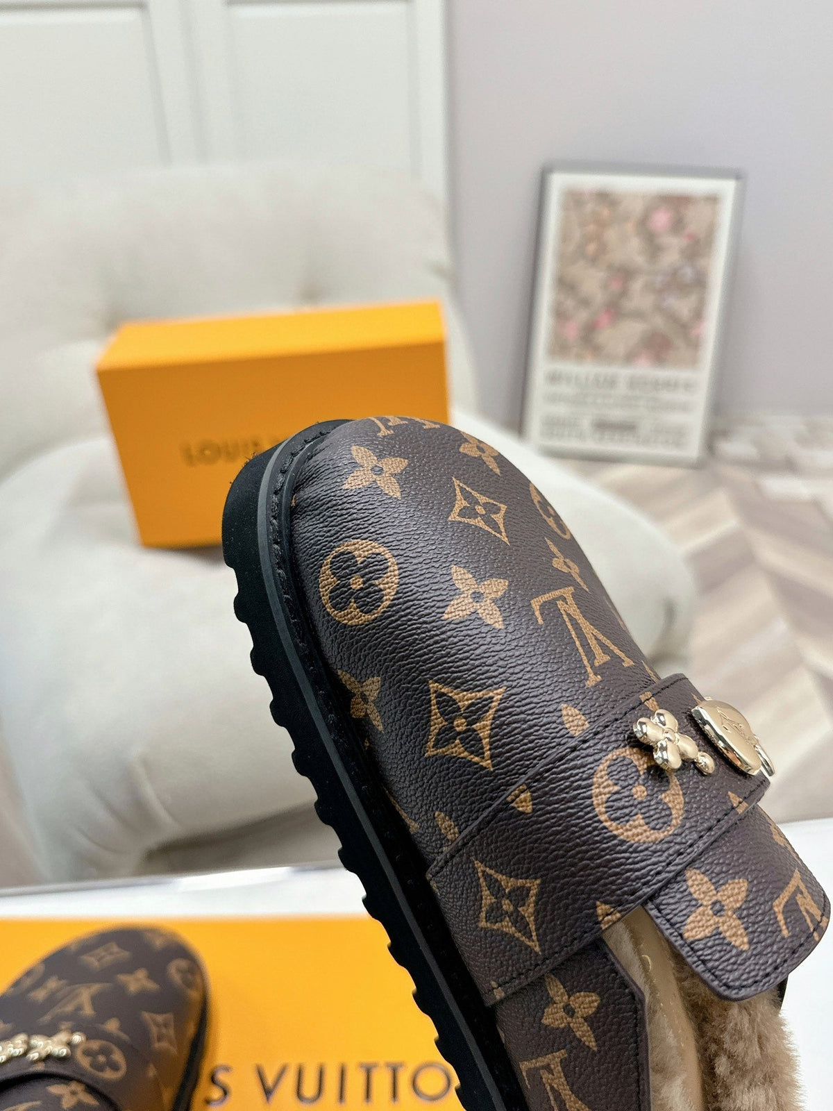 Pantuflas planas de invierno para mujer