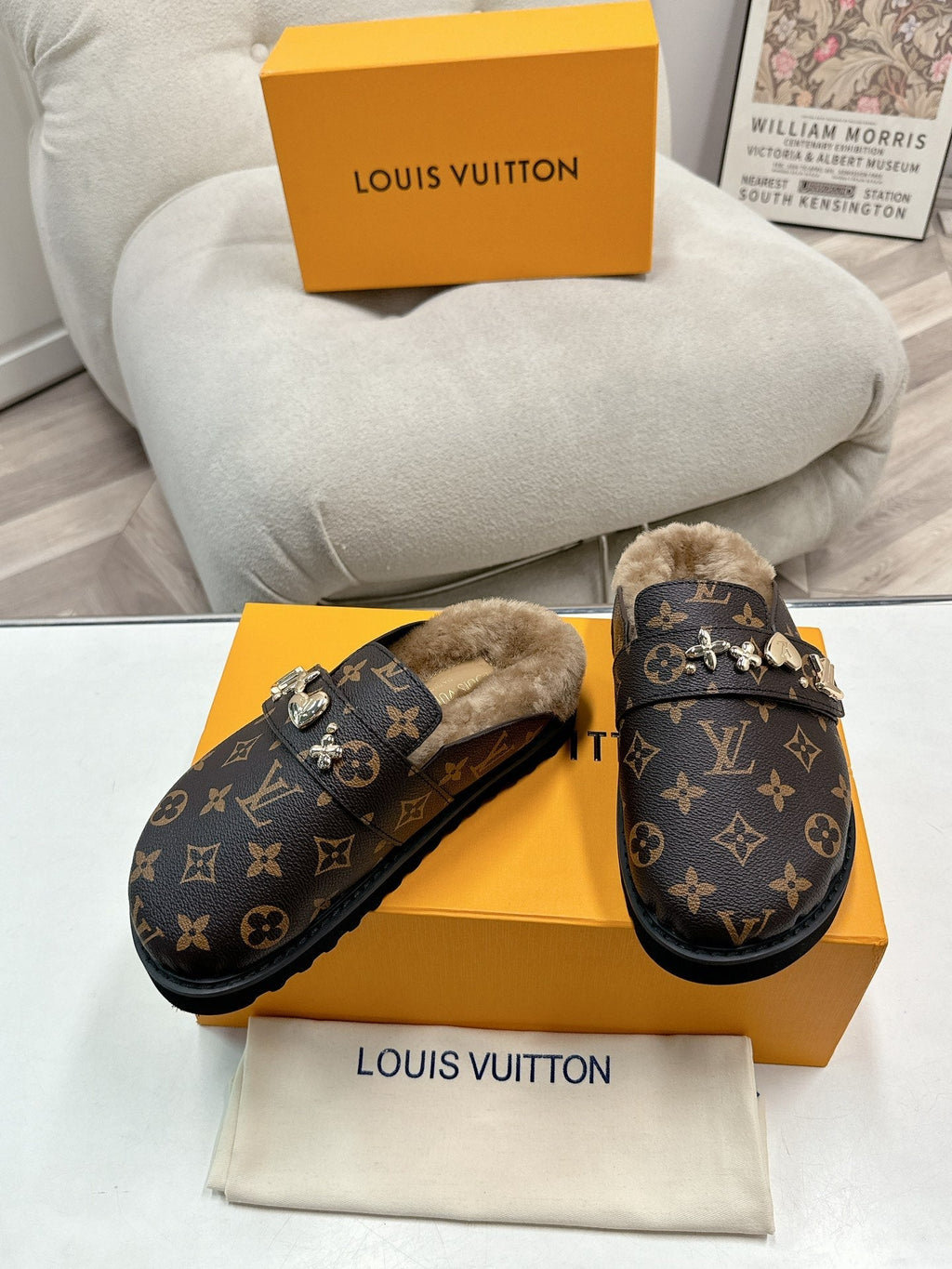 Pantuflas planas de invierno para mujer