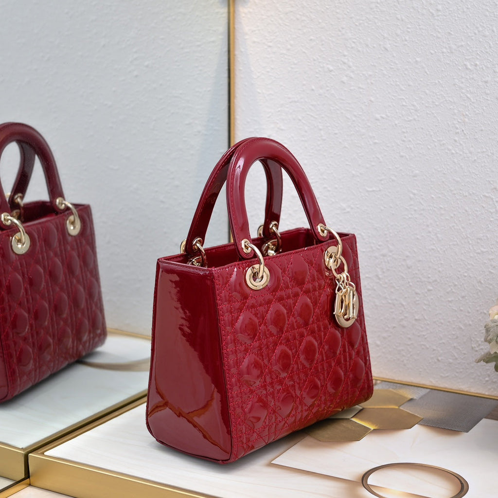 Bolso de hombro estilo Lady D – 24 cm