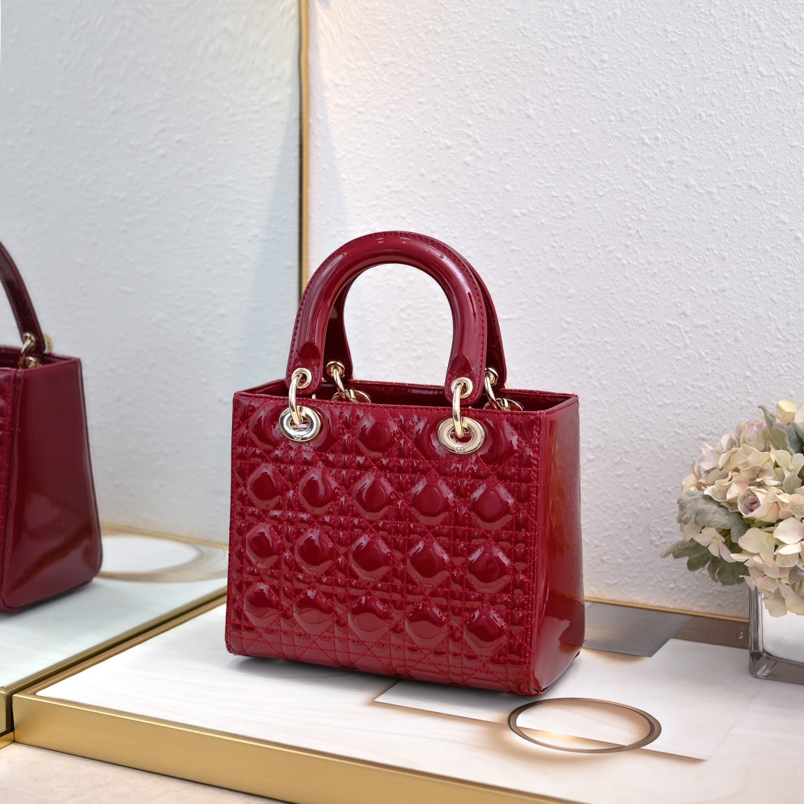 Bolso de hombro estilo Lady D – 24 cm
