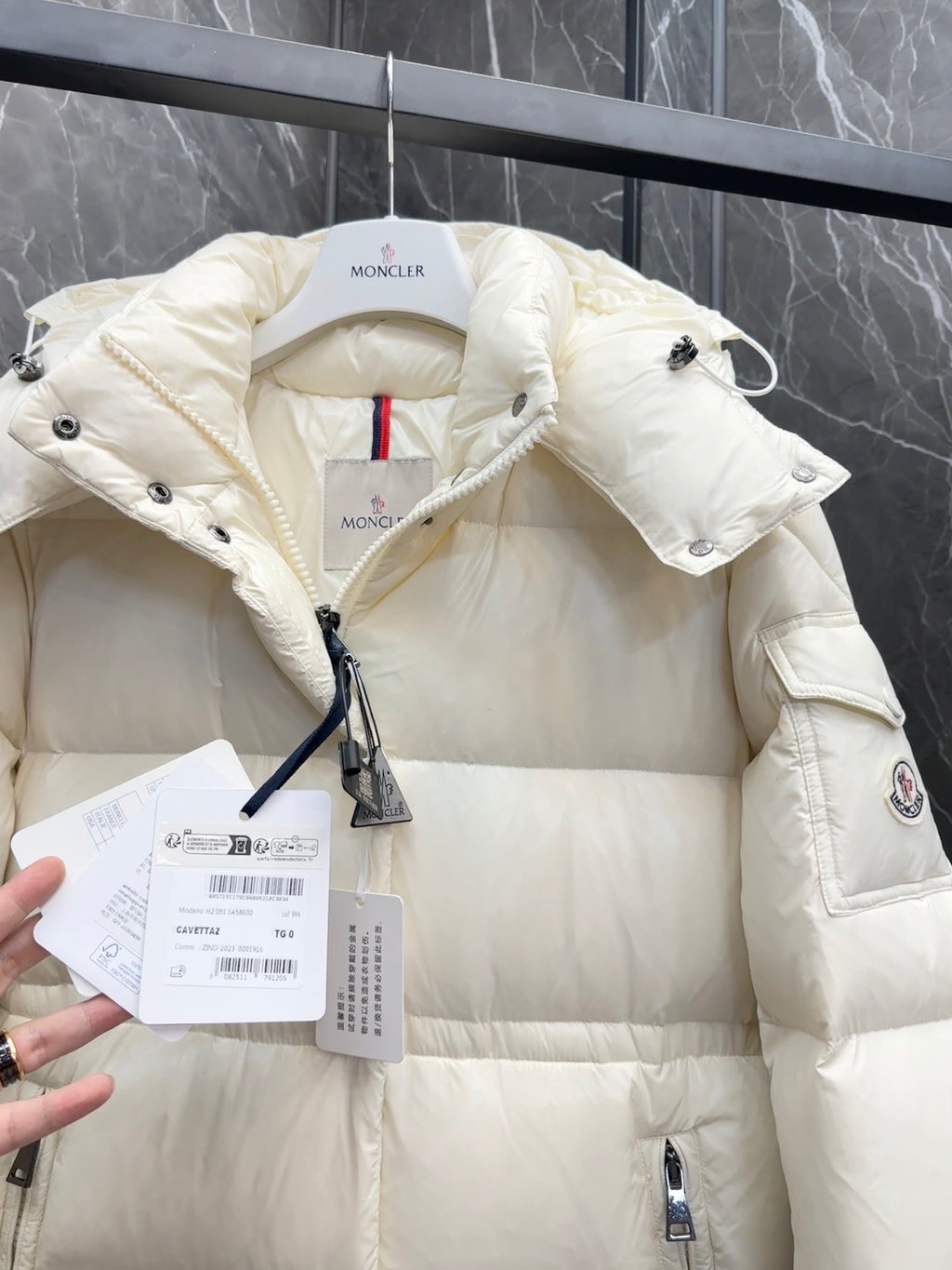 Chaqueta larga de plumón de primera calidad