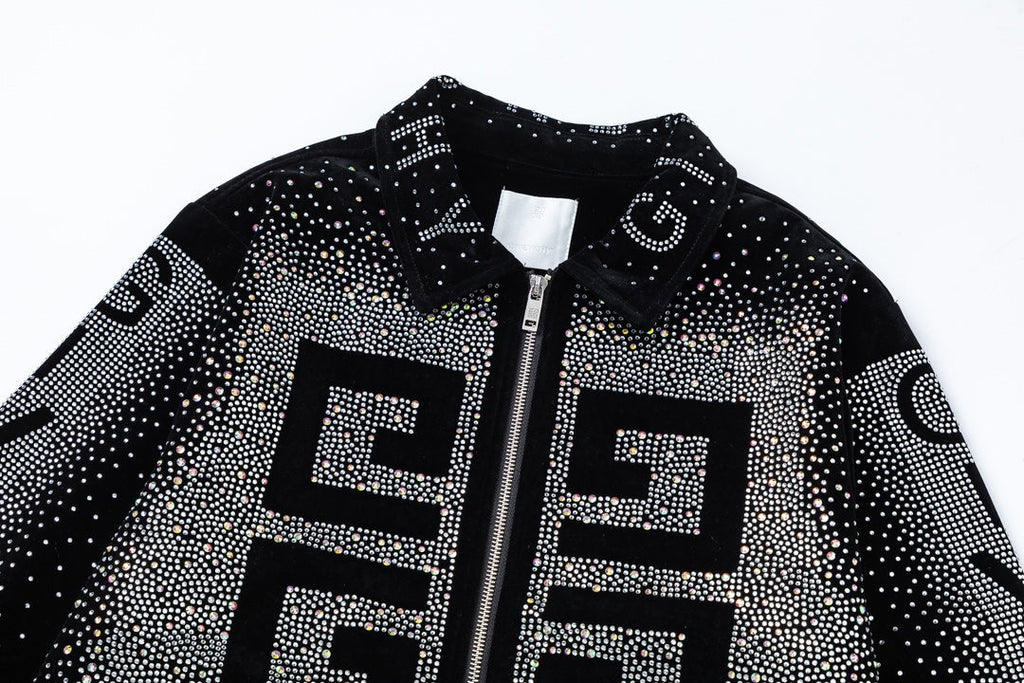 Chaqueta de béisbol de terciopelo para hombre